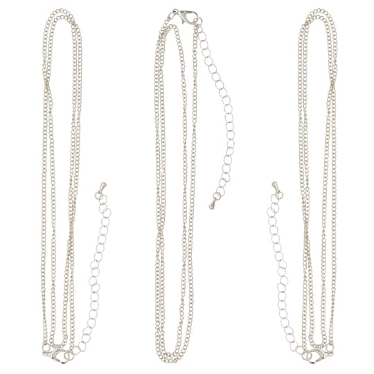 Rhodium Cuban Curb Chain Necklaces By Bead Landing™